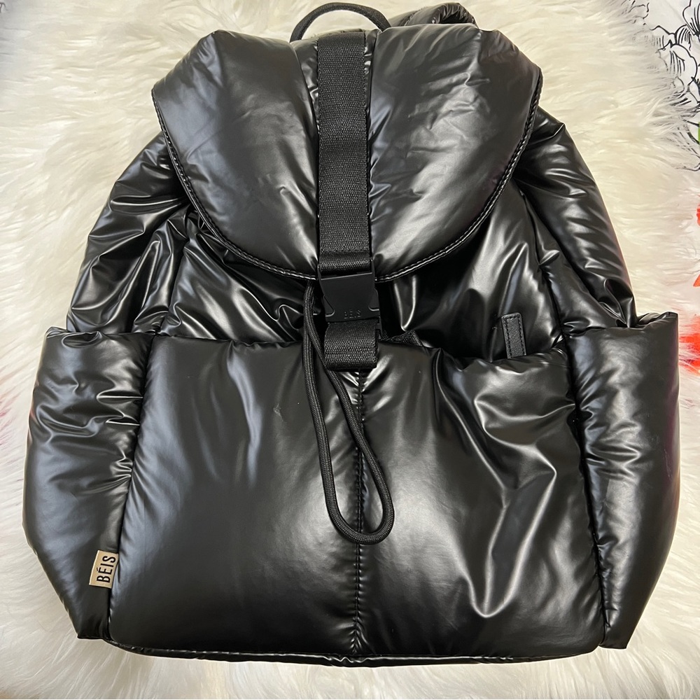 Mint Beis Cargo Backpack Black Used Once